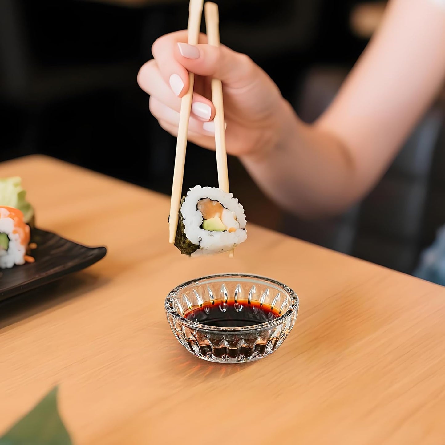 6 - Piece 2 - Ounce Clear Glass Dipping Dishes: Perfect for Sauces & Seasonings