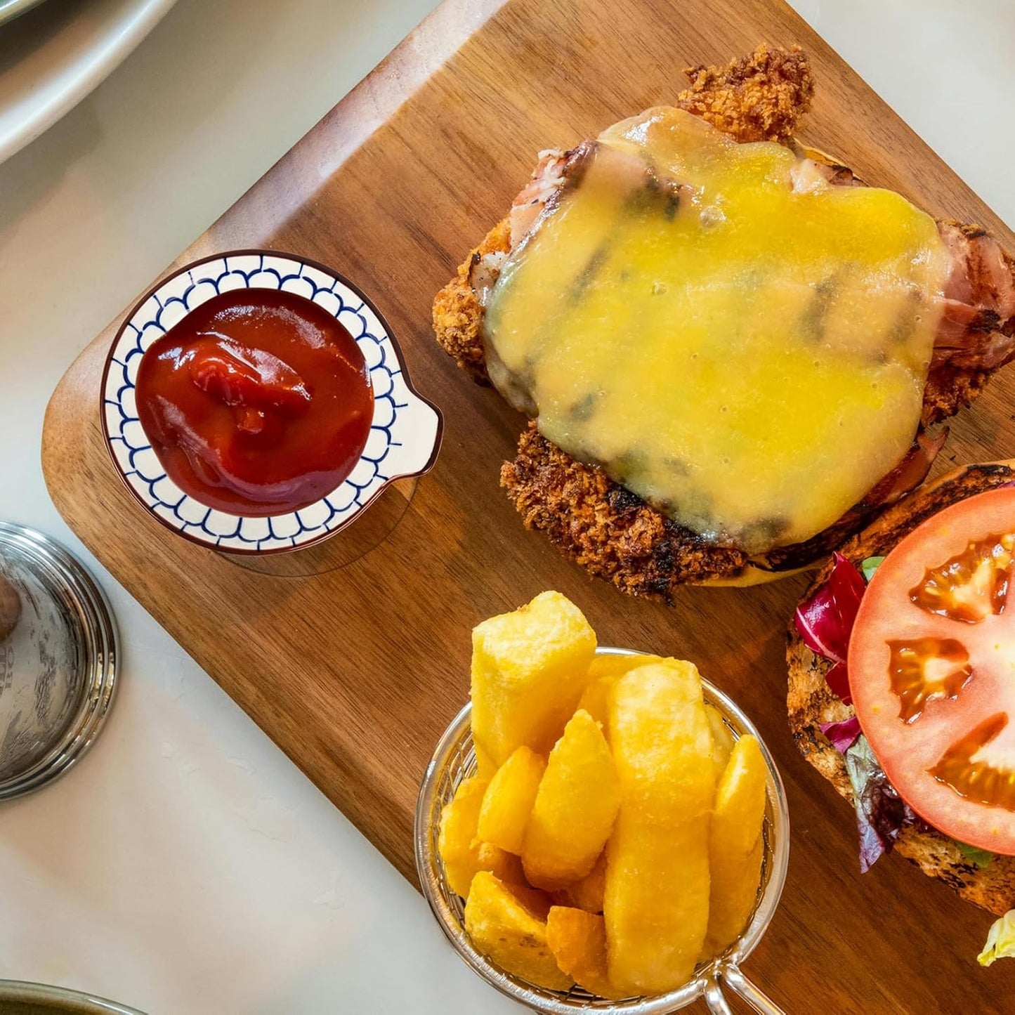 6 - Piece Set of Small Dipping Bowls: 3 - Ounce Ceramic Sauce Dishes with Handles