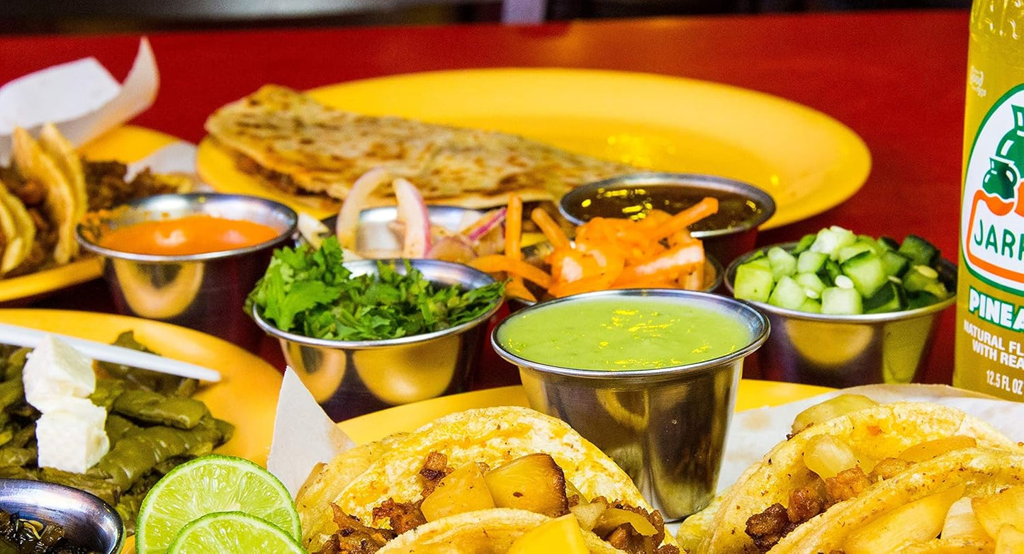 12 - Piece 1.5 - Ounce Stainless Steel Dipping Bowls: Compact & Versatile for Sauces & Snacks